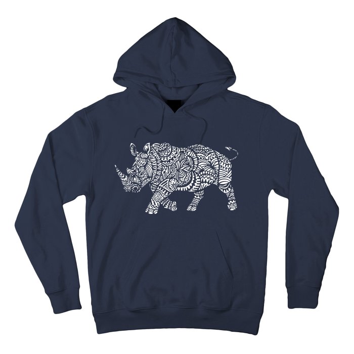 Ornamental Rhino Hoodie