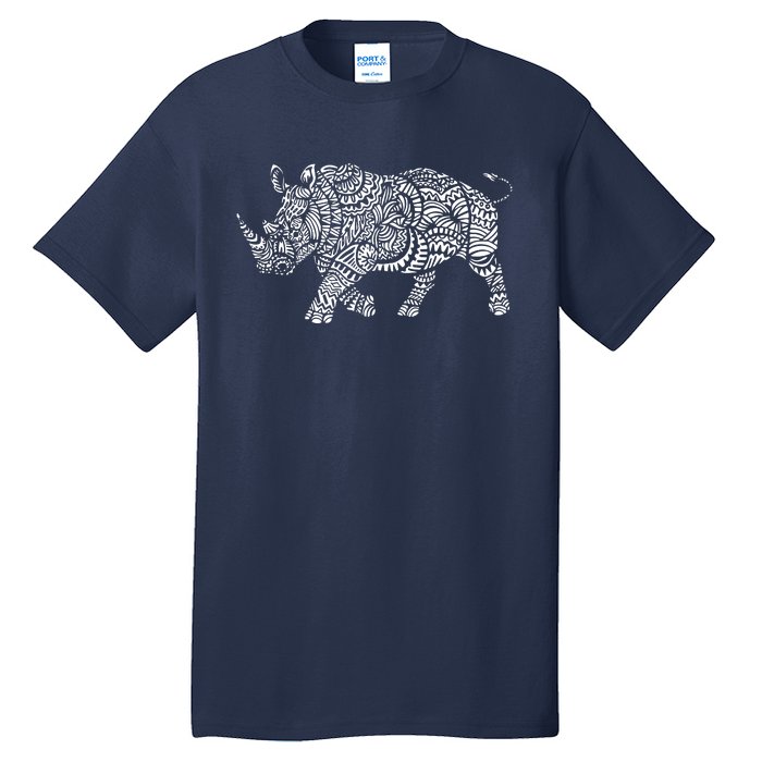 Ornamental Rhino Tall T-Shirt