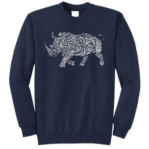 Ornamental Rhino Tall Sweatshirt