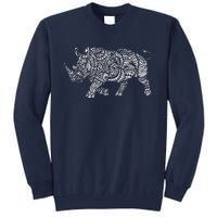 Ornamental Rhino Tall Sweatshirt