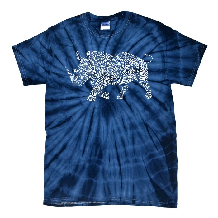 Ornamental Rhino Tie-Dye T-Shirt