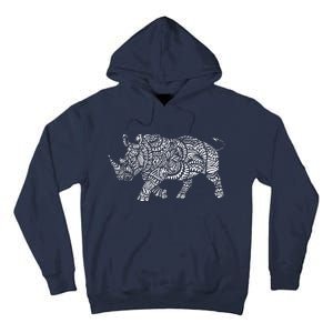 Ornamental Rhino Tall Hoodie