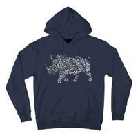 Ornamental Rhino Tall Hoodie