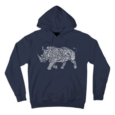 Ornamental Rhino Tall Hoodie