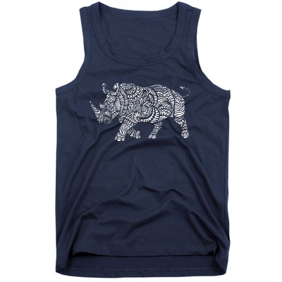 Ornamental Rhino Tank Top