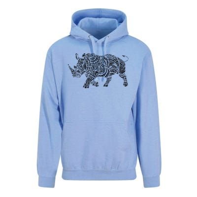 Ornamental Rhino Unisex Surf Hoodie