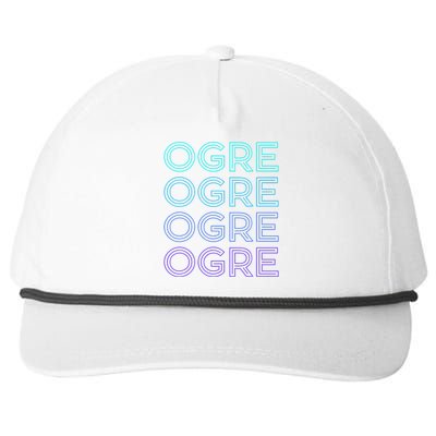 Ogre Retro Snapback Five-Panel Rope Hat