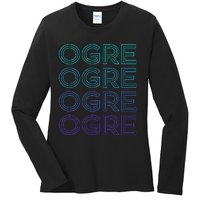 Ogre Retro Ladies Long Sleeve Shirt