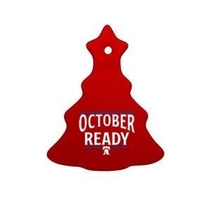 October Ready Ceramic Tree Ornament