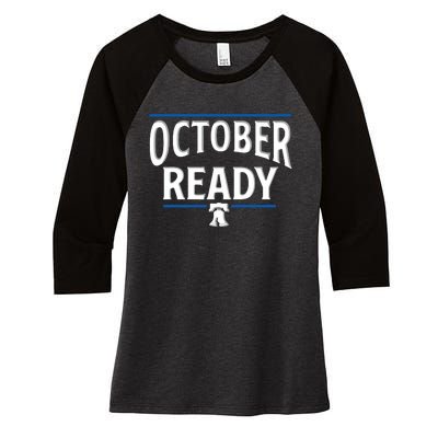 October Ready Women's Tri-Blend 3/4-Sleeve Raglan Shirt