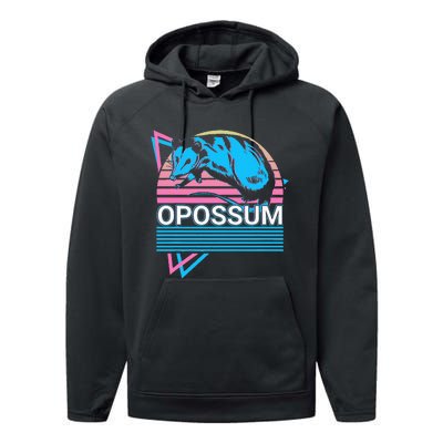 Opossum Retro Performance Fleece Hoodie