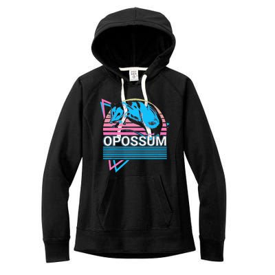 Opossum Retro Women's Fleece Hoodie