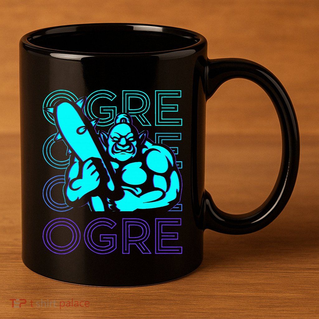 Ogre Retro 11oz C Handle Ceramic Mug