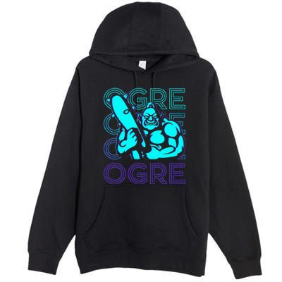 Ogre Retro Premium Pullover Hoodie