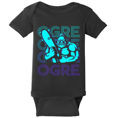 Ogre Retro Baby Bodysuit