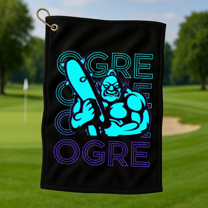 Ogre Retro Golf Towel
