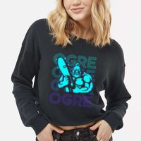 Ogre Retro Cropped Pullover Crew