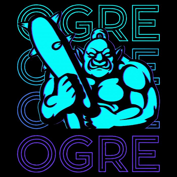 Ogre Retro Cropped Pullover Crew