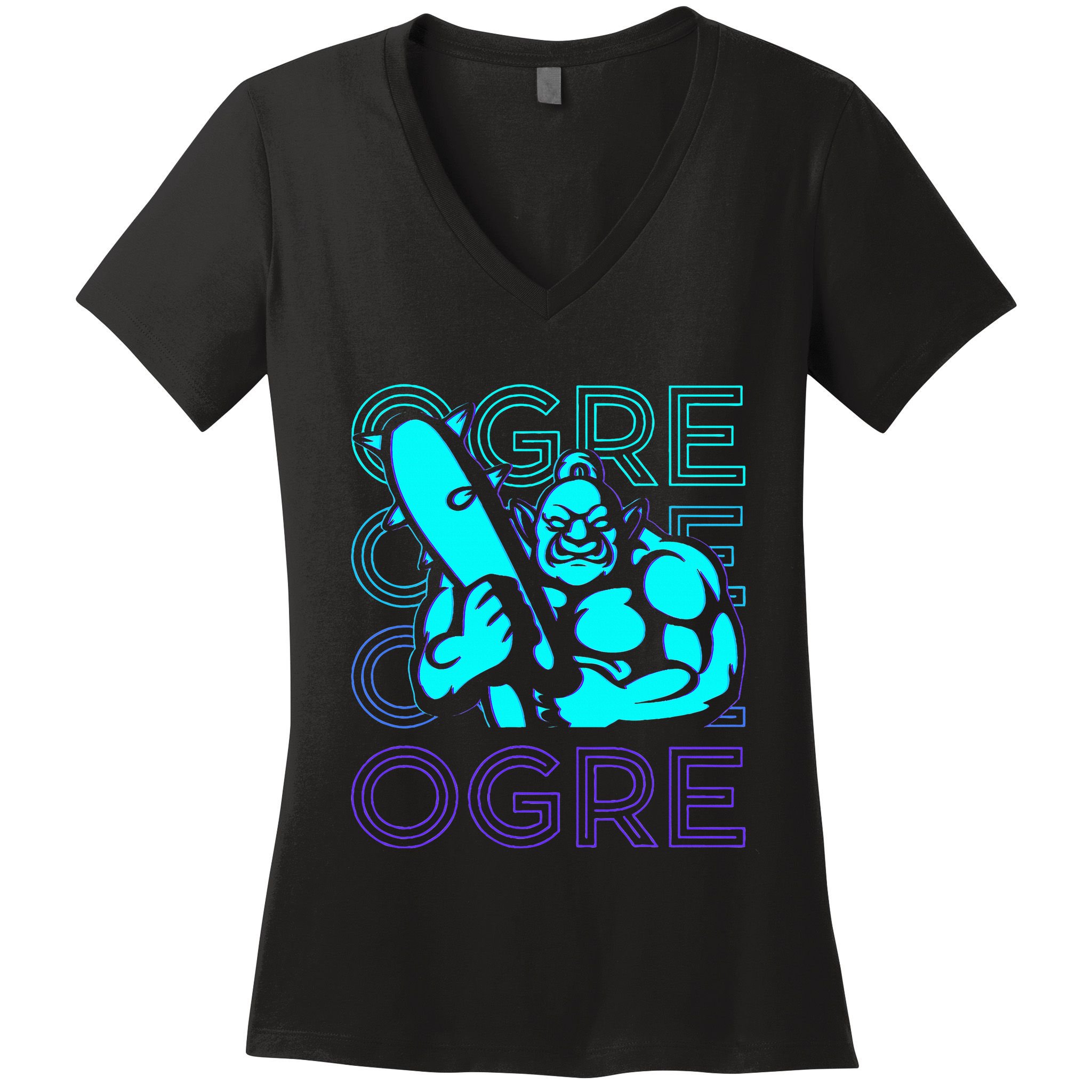 Ogre Retro Women's V-Neck T-Shirt