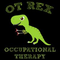 Ot Rex Occupational Therapy Trex Dinosaur Button