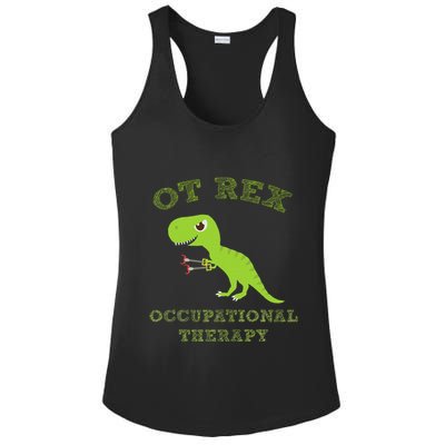 Ot Rex Occupational Therapy Trex Dinosaur Ladies PosiCharge Competitor Racerback Tank