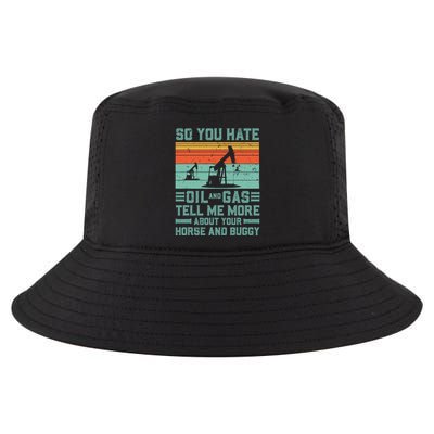 Oil Rig Oil Field Worker Gifts Cool Comfort Performance Bucket Hat