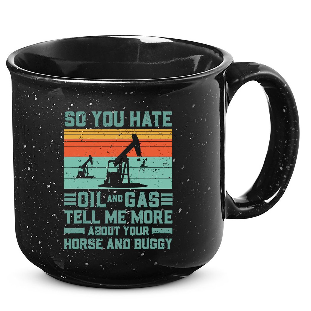 Oil Rig Oil Field Worker Gifts 15oz Campfire Ceramic Mug