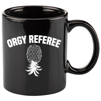 Orgy Referee Pineapple Upside Down 11oz C Handle Ceramic Mug