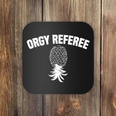 Orgy Referee Pineapple Upside Down Coaster