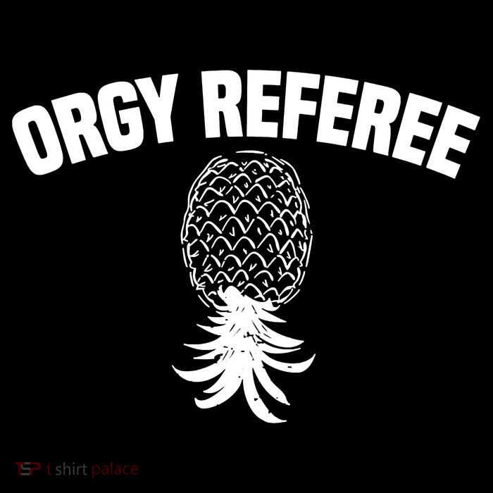 Orgy Referee Pineapple Upside Down Flatbill Hat