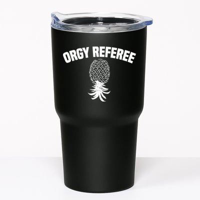 Orgy Referee Pineapple Upside Down Tumbler