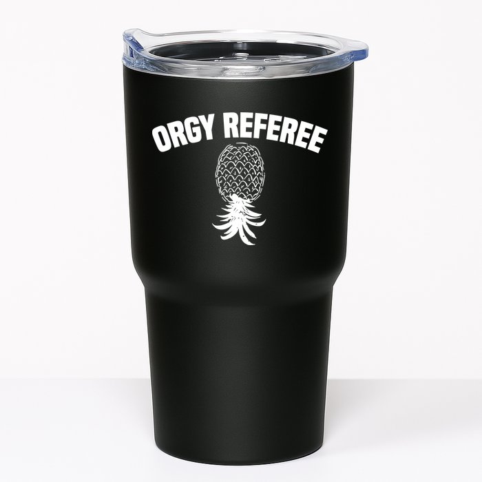Orgy Referee Pineapple Upside Down Tumbler