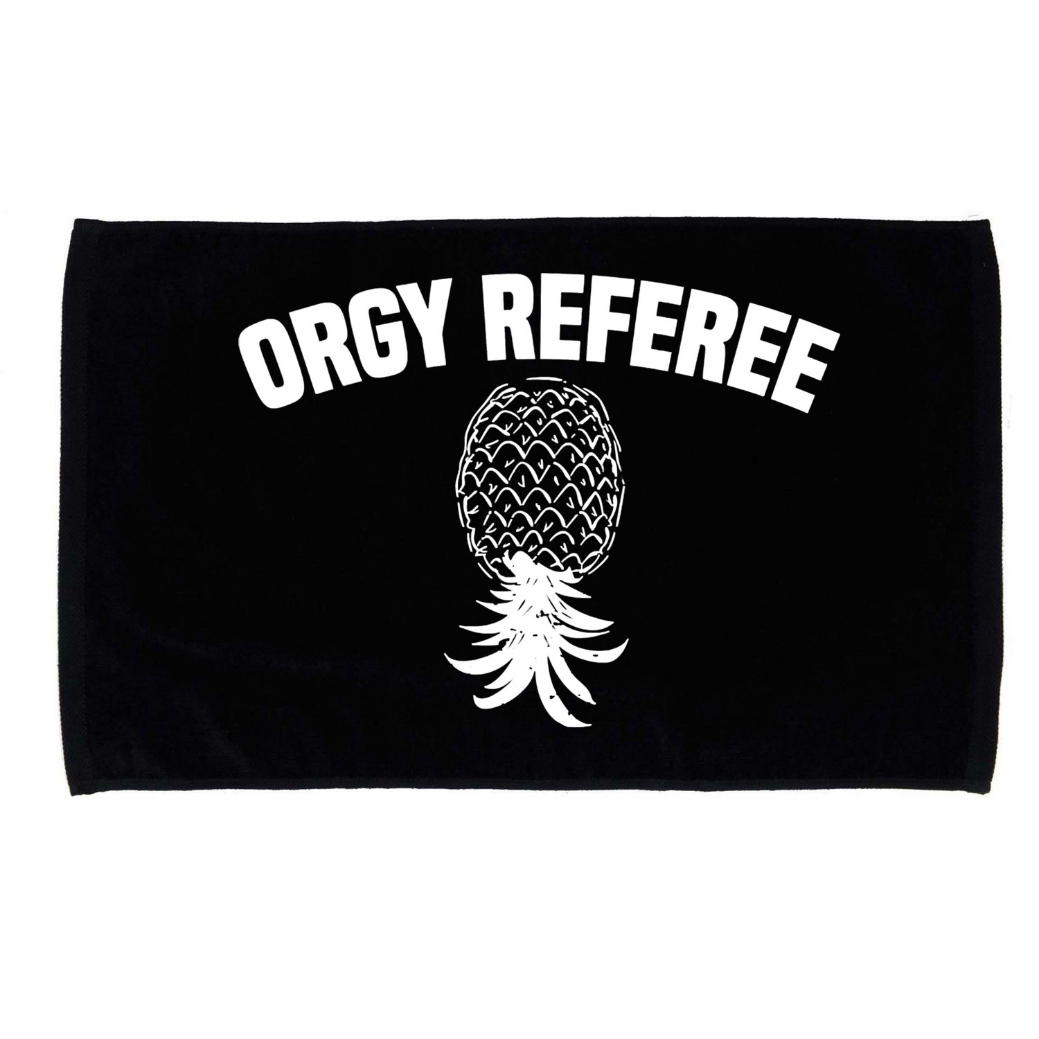 Orgy Referee Pineapple Upside Down Microfiber Hand Towel
