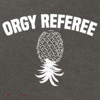 Orgy Referee Pineapple Upside Down Cotton Canvas Backpack