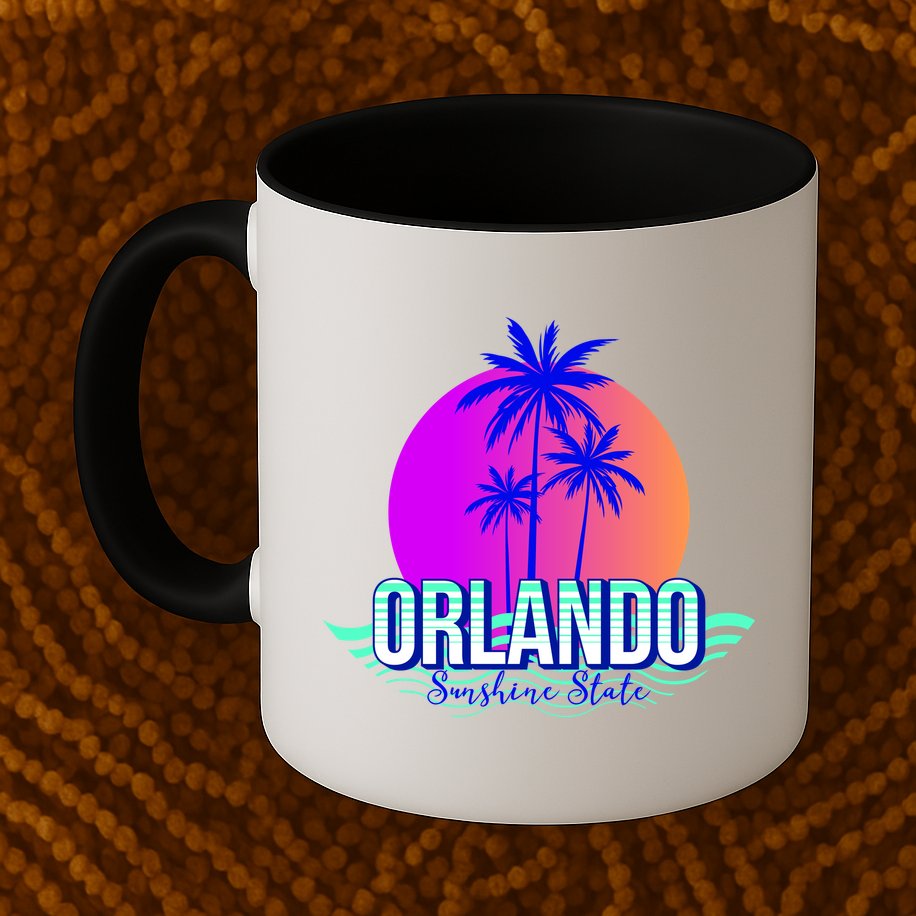 Orlando Retro Palm Trees Sunshine State Mug