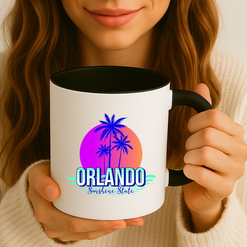 Orlando Retro Palm Trees Sunshine State Mug
