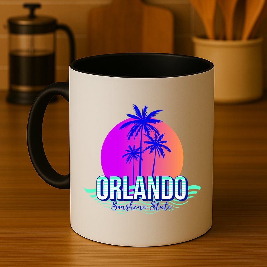 Orlando Retro Palm Trees Sunshine State Mug