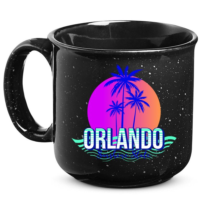 Orlando Retro Palm Trees Sunshine State 15oz Campfire Ceramic Mug