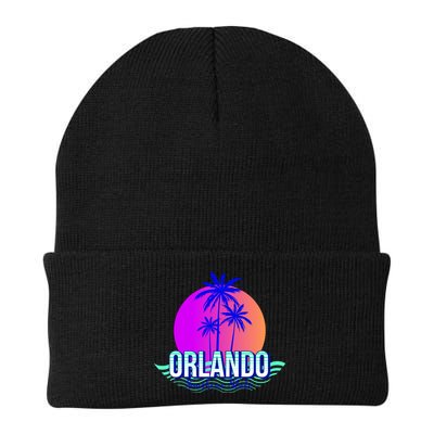 Orlando Retro Palm Trees Sunshine State Beanie