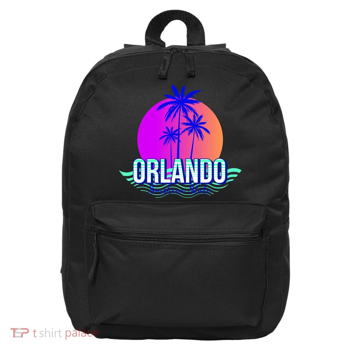 Orlando Retro Palm Trees Sunshine State 16 in Basic Backpack