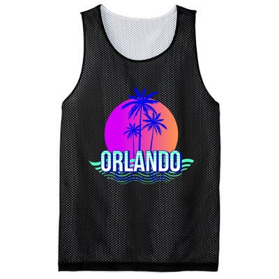 Orlando Retro Palm Trees Sunshine State Mesh Reversible Basketball Jersey Tank