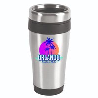 Orlando Retro Palm Trees Sunshine State 16oz Travel Tumbler