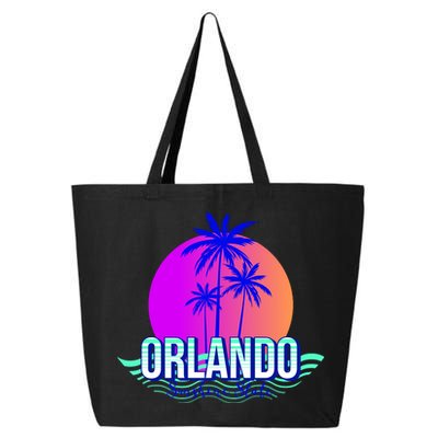 Orlando Retro Palm Trees Sunshine State 25L Jumbo Tote
