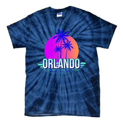 Orlando Retro Palm Trees Sunshine State Tie-Dye T-Shirt