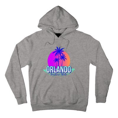 Orlando Retro Palm Trees Sunshine State Hoodie