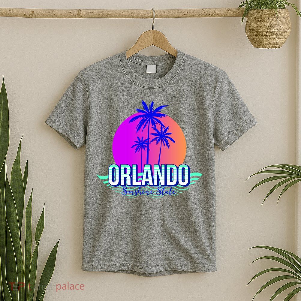 Orlando Retro Palm Trees Sunshine State T-Shirt