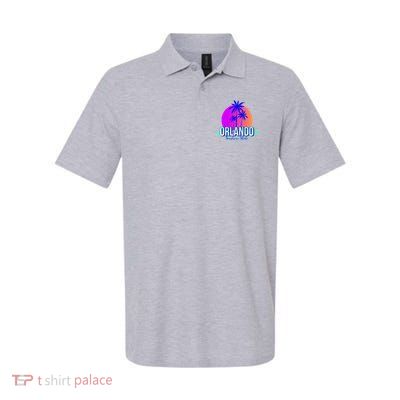 Orlando Retro Palm Trees Sunshine State Polo