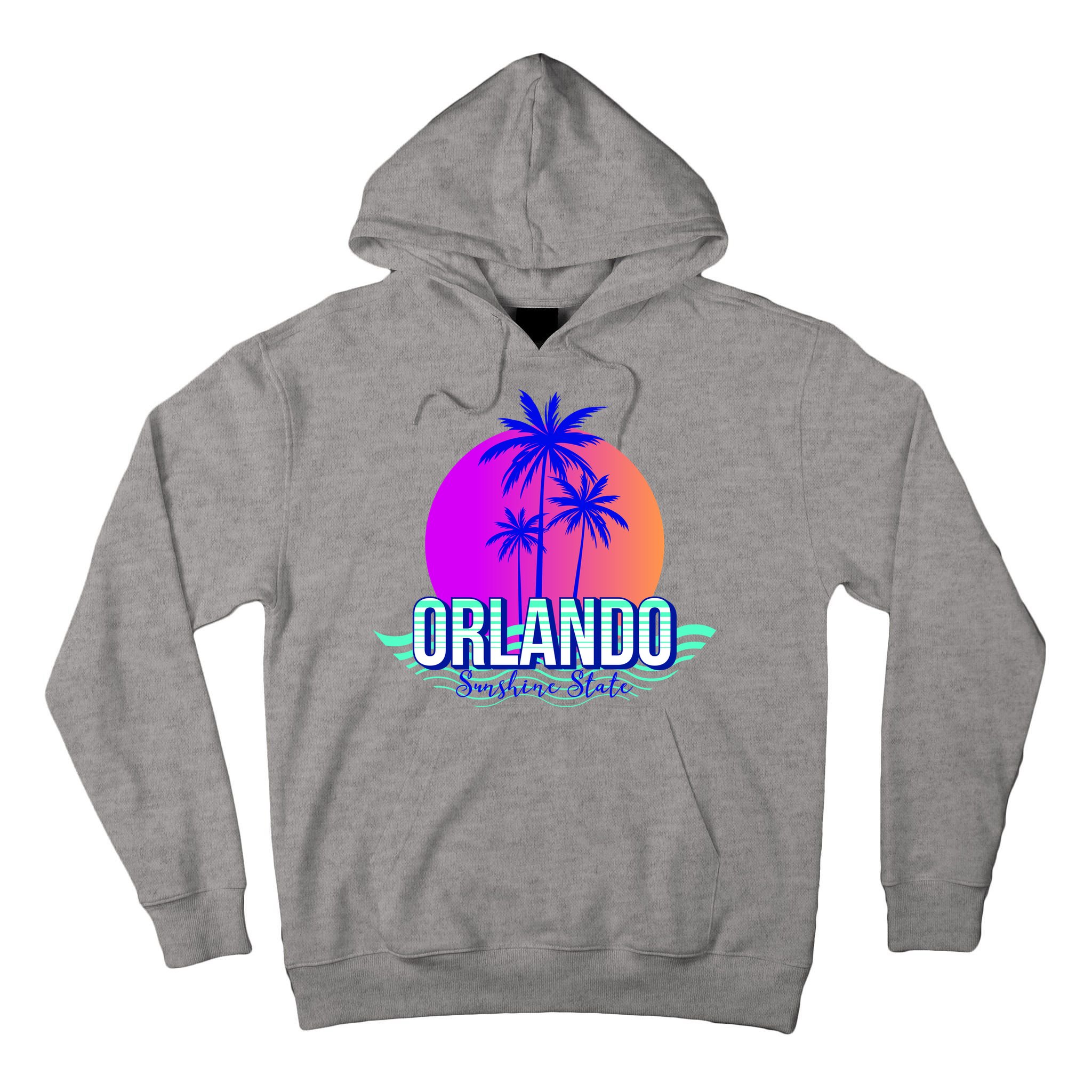 Orlando Retro Palm Trees Sunshine State Tall Hoodie