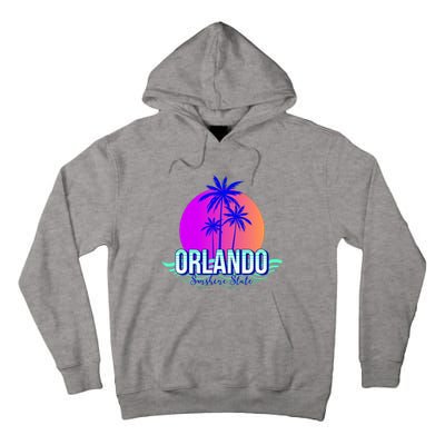 Orlando Retro Palm Trees Sunshine State Tall Hoodie