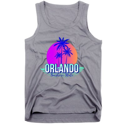 Orlando Retro Palm Trees Sunshine State Tank Top